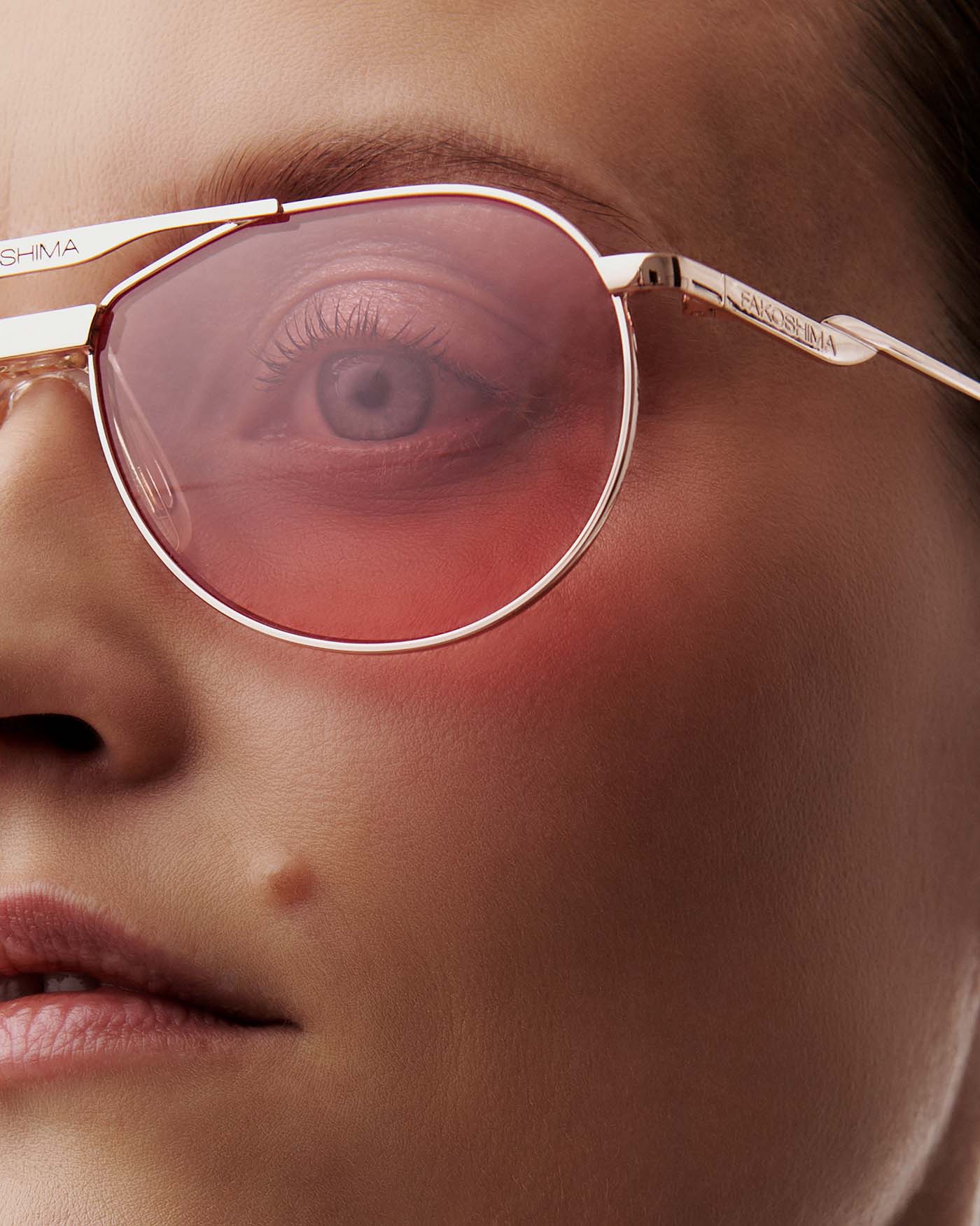 Розовые очки – Точка х Fakoshima, золотая оправа для мечтателей и ...