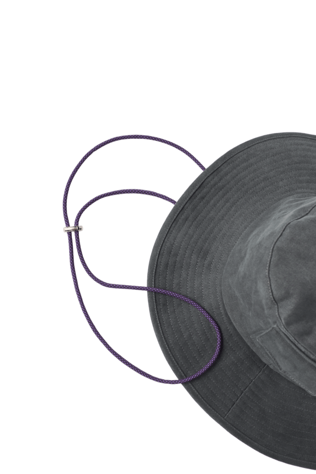 Панама Control, серая. Фиолетовый шнур - изображение 3 из 7