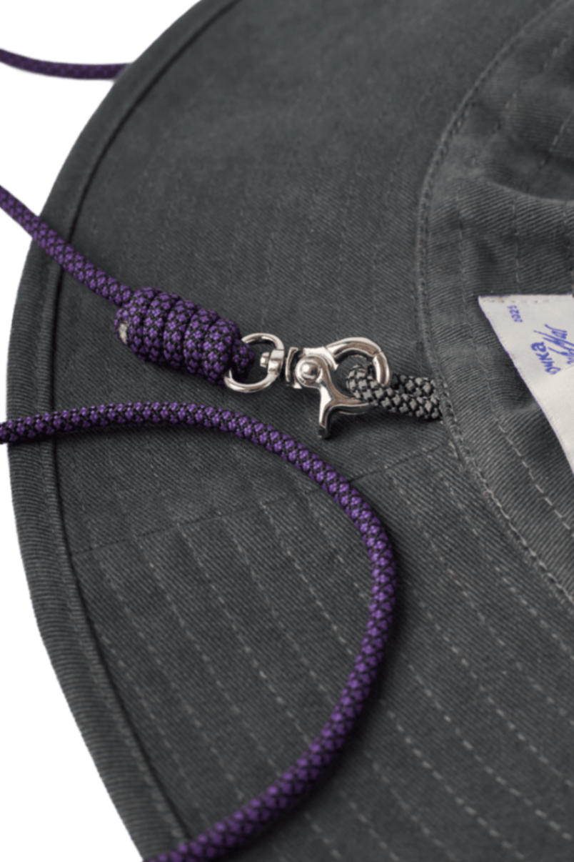 Панама Control, серая. Фиолетовый шнур - изображение 5 из 7