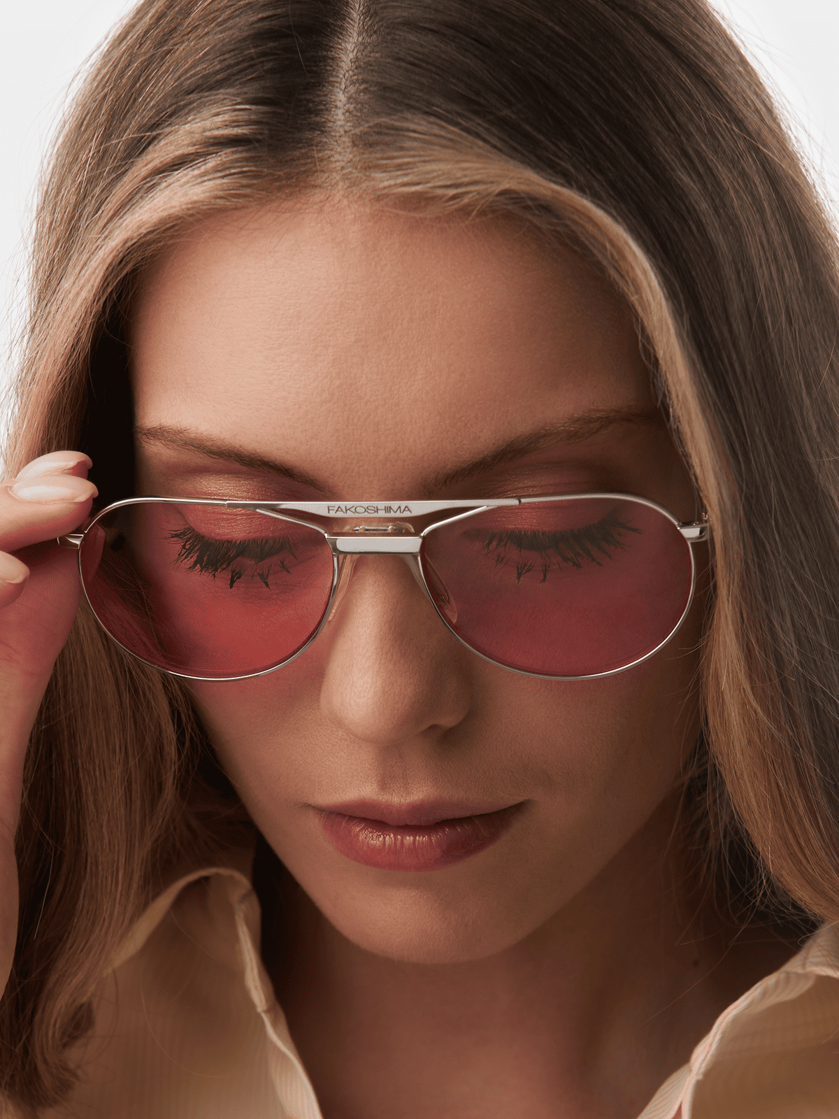 Розовые очки – Точка х Fakoshima, серебряная оправа - изображение 7 из 10