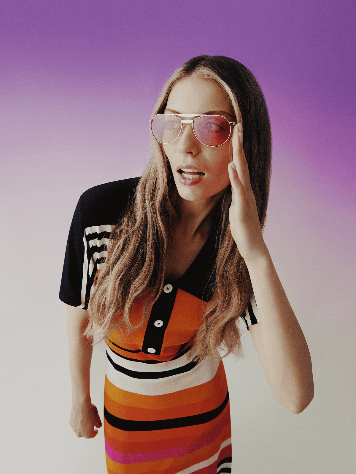 Розовые очки – Точка х Fakoshima, серебряная оправа - изображение 10 из 10