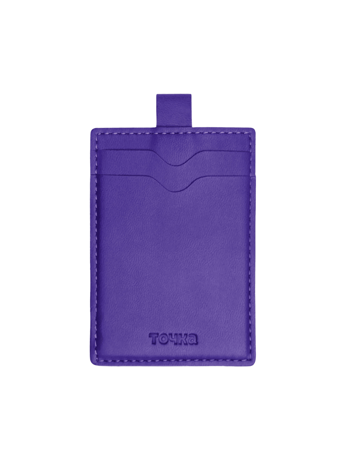 Картхолдер Дело не в деньгах, фиолетовый. Жёлтый шнур - изображение 3 из 6