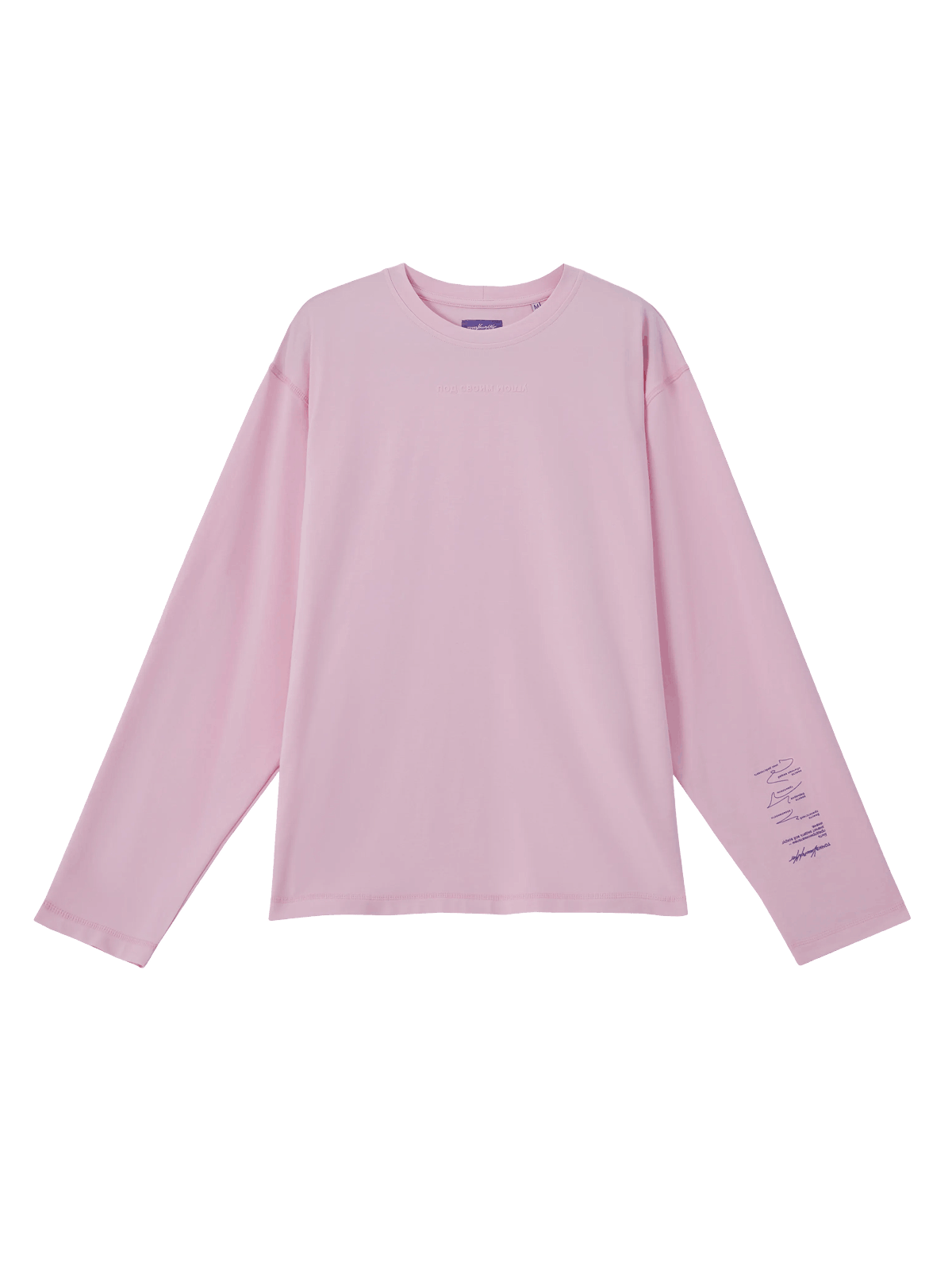 Лонгслив «Под своим углом», розовый - изображение 1 из 7