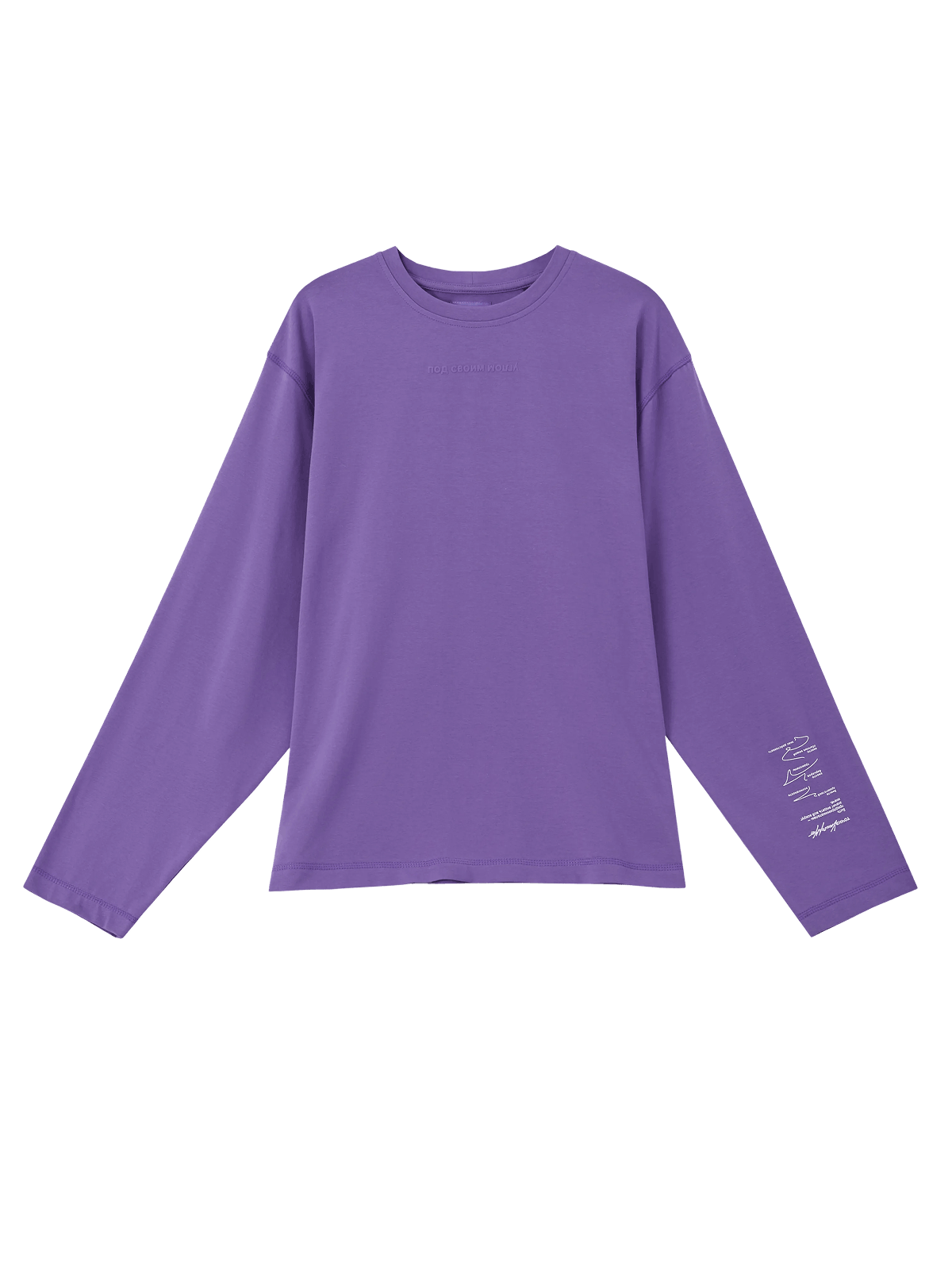 Лонгслив «Под своим углом», фиолетовый - изображение 1 из 7