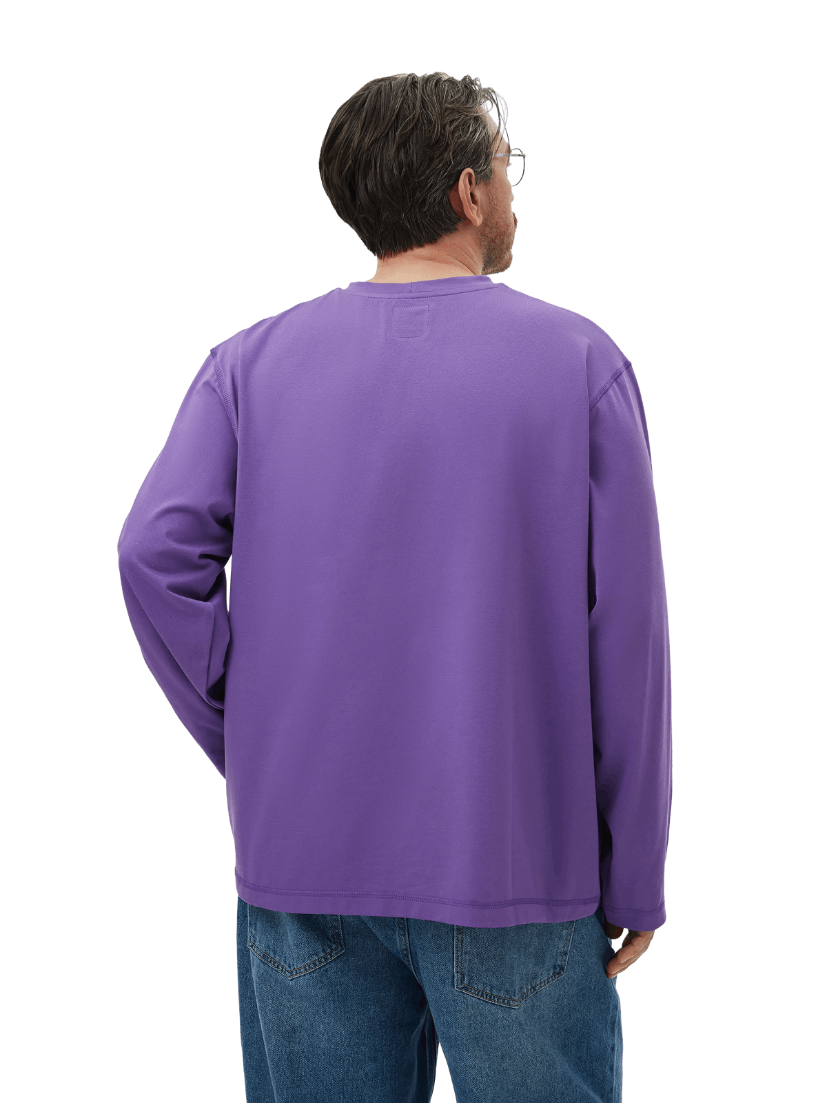 Лонгслив «Под своим углом», фиолетовый - изображение 6 из 7