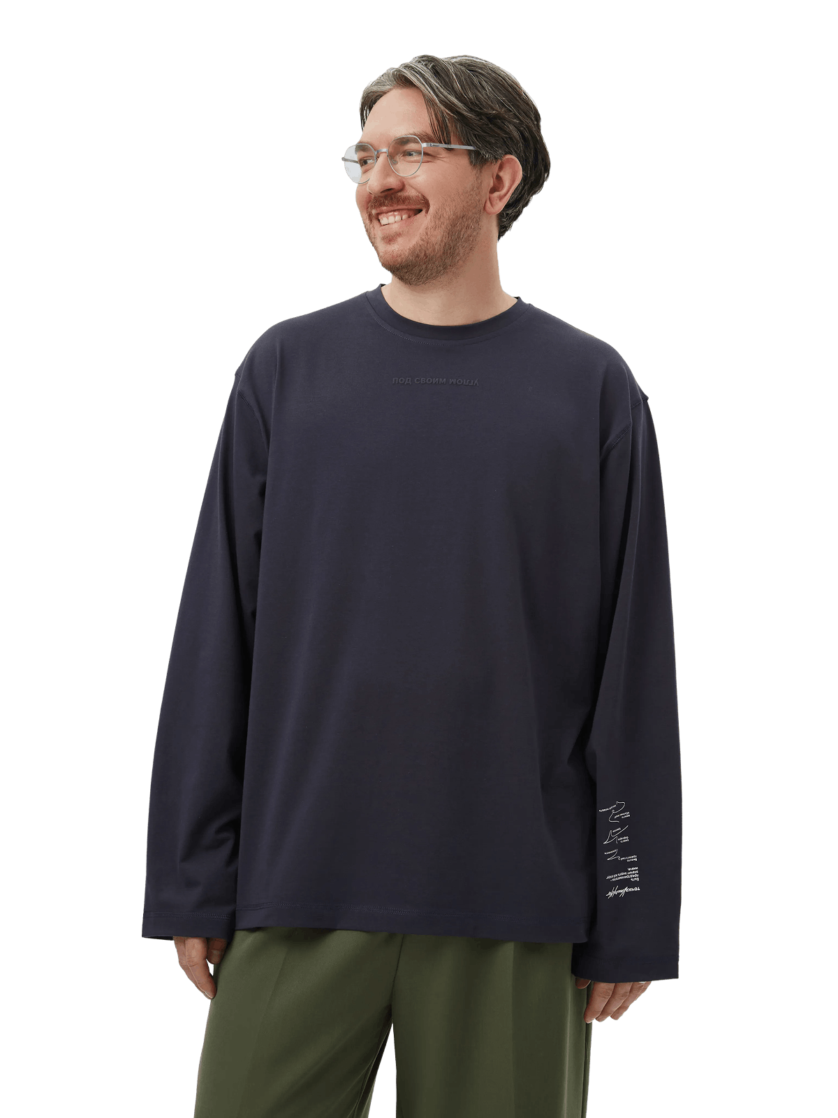 Лонгслив «Под своим углом», серый - изображение 3 из 5