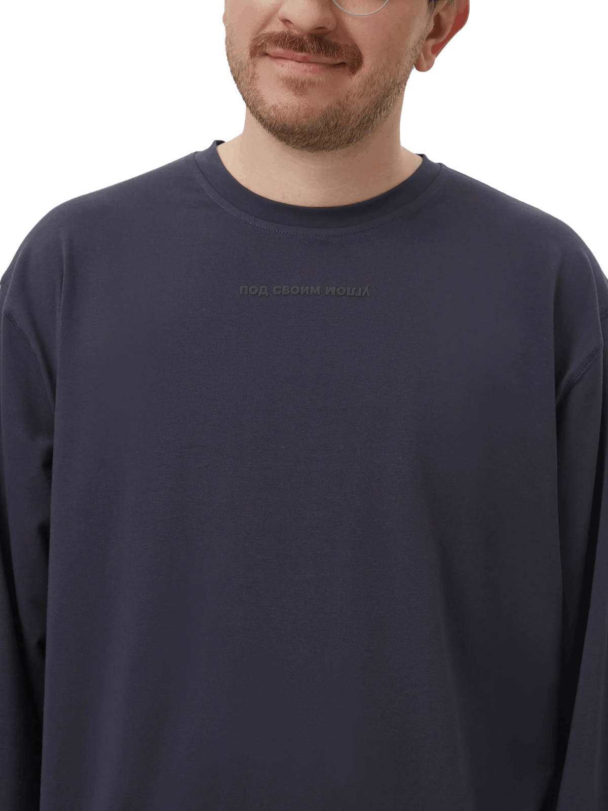 Лонгслив «Под своим углом», серый - изображение 4 из 5