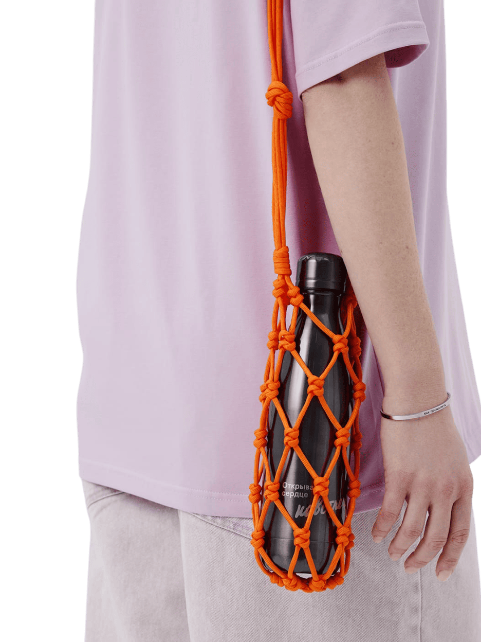 Сумка для бутылки, оранжевая