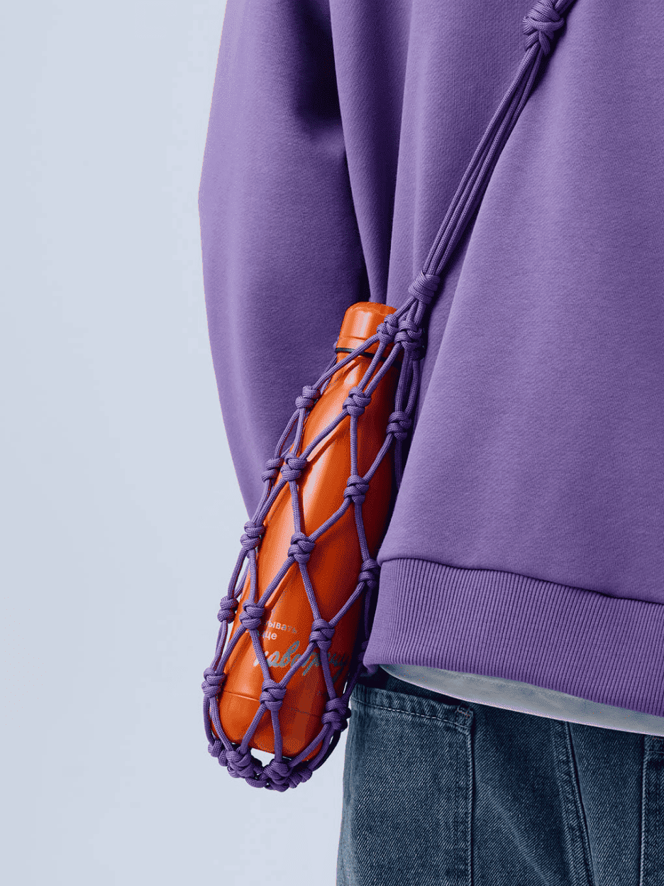 Термобутылка стальная 0,5л, оранжевая