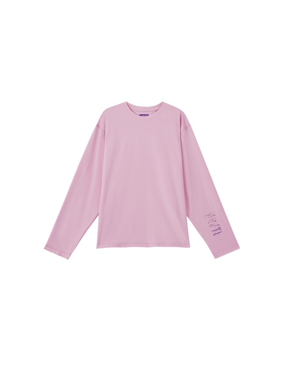 Лонгслив «Под своим углом», розовый