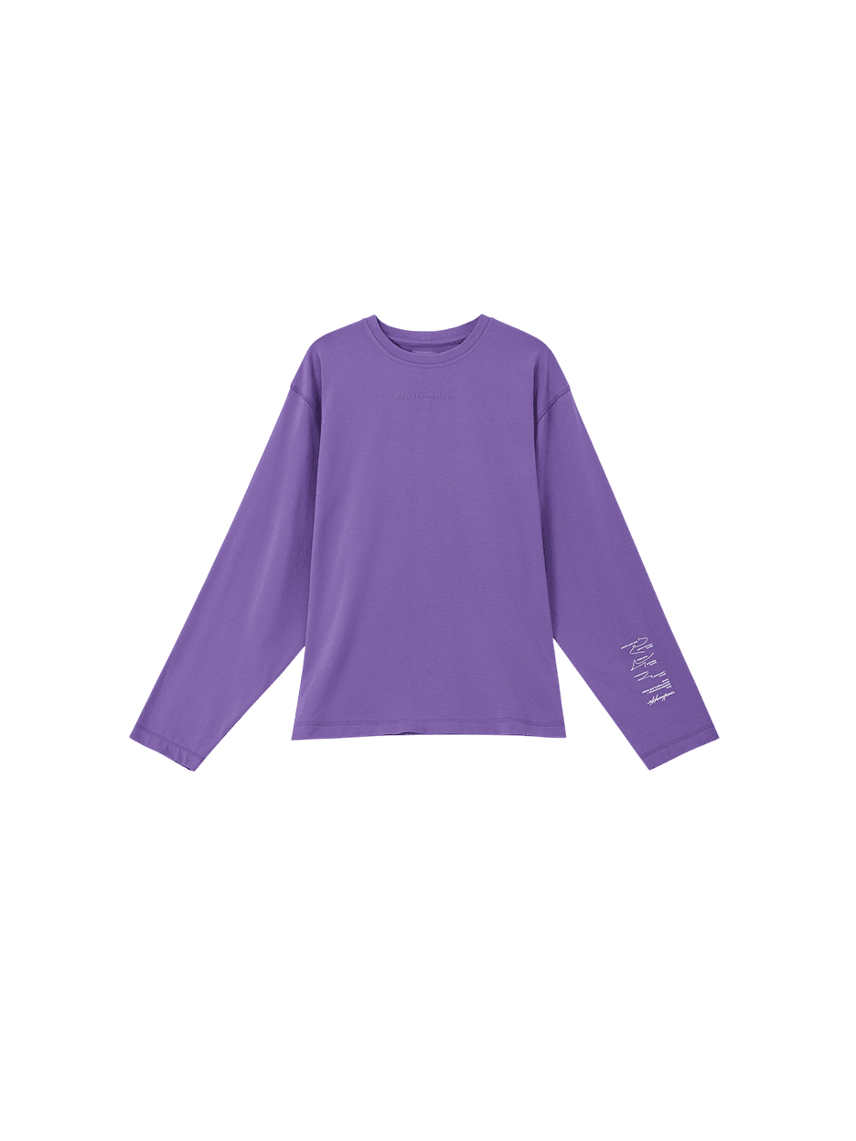Лонгслив «Под своим углом», фиолетовый