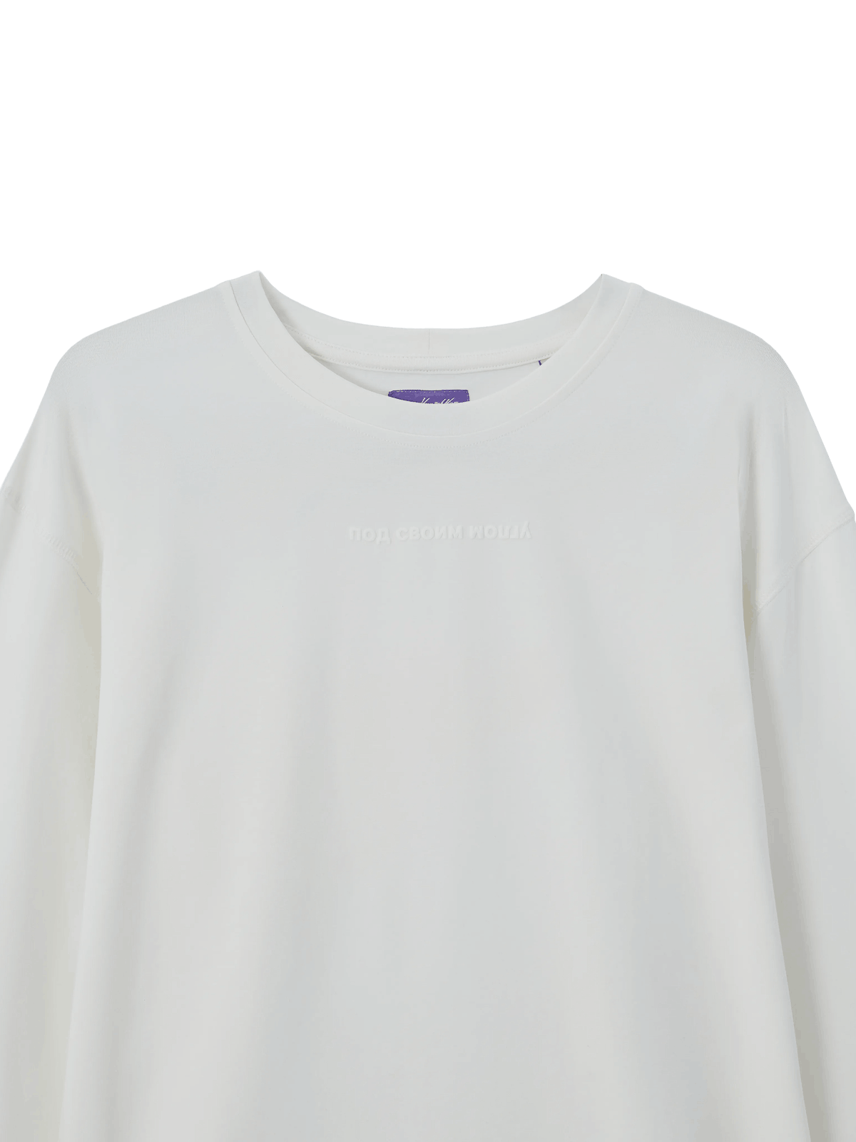 Лонгслив «Под своим углом», белый - изображение 2 из 7