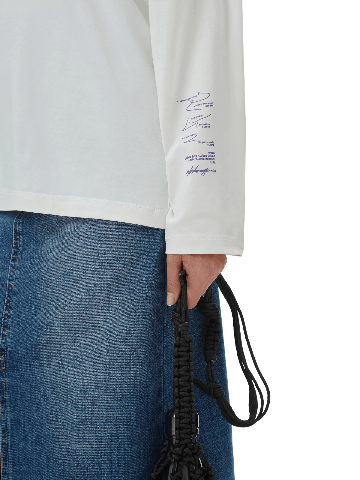 Лонгслив «Под своим углом», белый - изображение 5 из 7