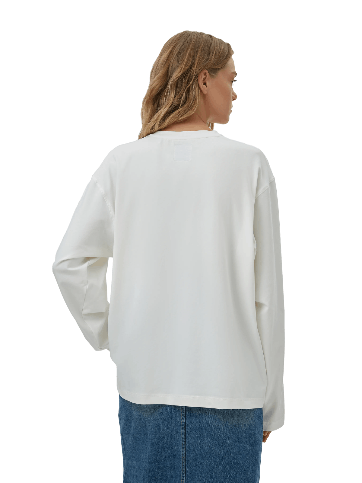 Лонгслив «Под своим углом», белый - изображение 6 из 7