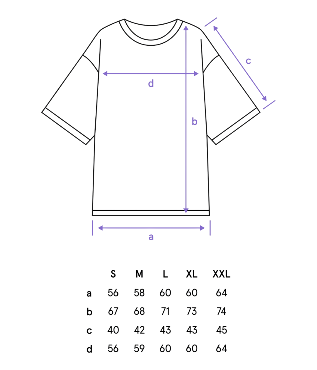 Таблица размеров