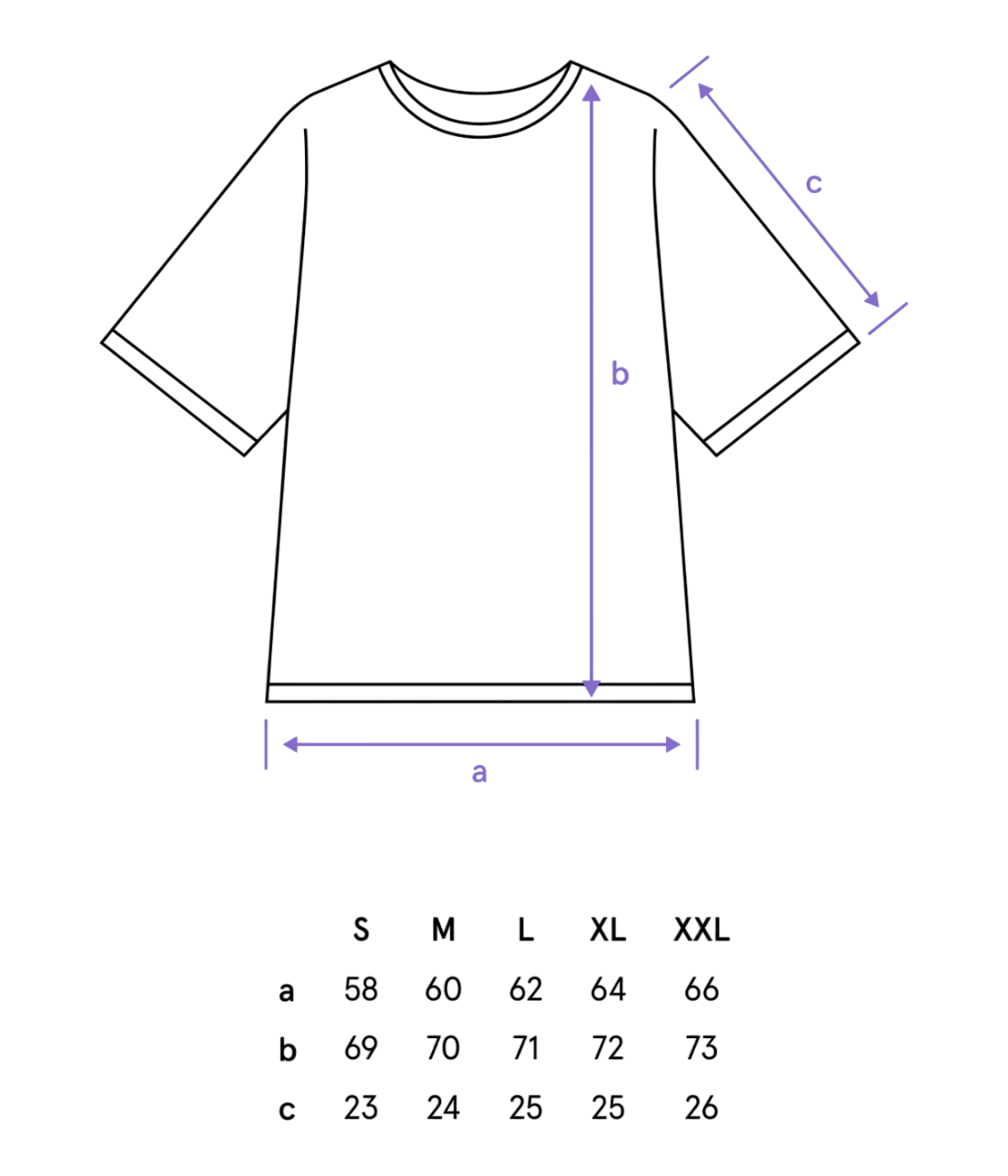 Таблица размеров